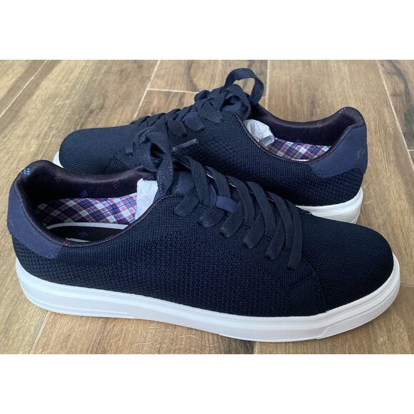 Ben Sherman Ollie Knit Sneaker 8 Navy - Picture 1 of 8